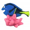 Akváriová dekorácia ryba, modrá 5 - 6,5 cm